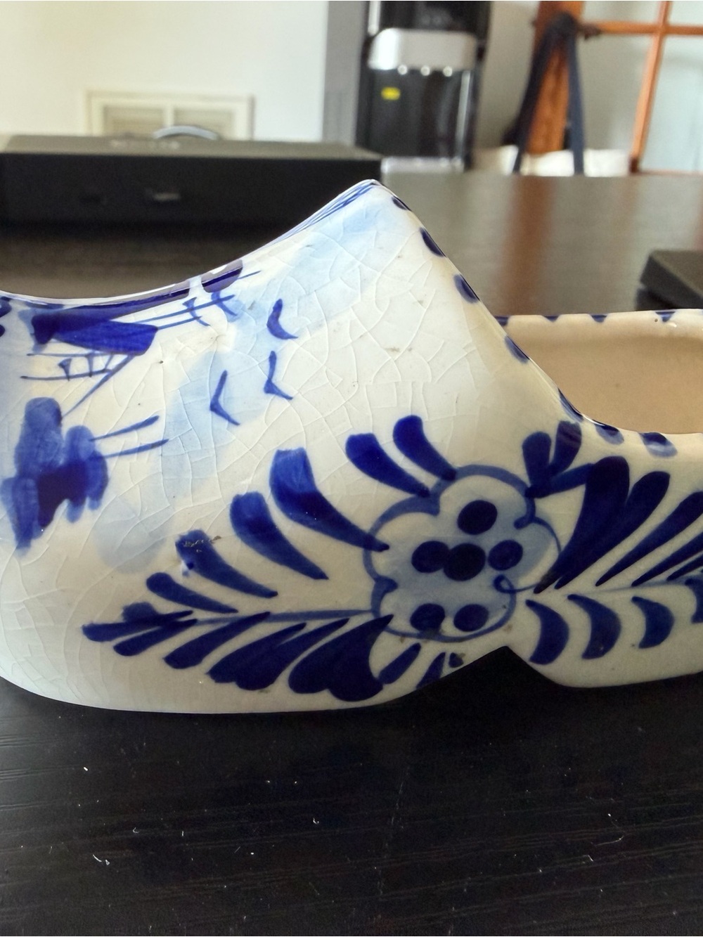 Delft Blue hand painted Blue and White Ceramic Decorative Shoe - Holland